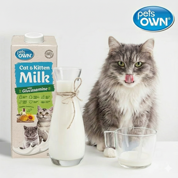페오펫몰,[감사특가] 펫츠온 호주 프리미엄 펫밀크 캣앤키튼 글루코사민 고양이 멸균우유 1L/7차신규입고
