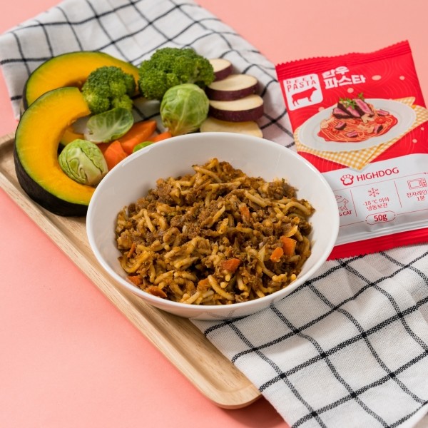 페오펫몰,[하이독] 자연식 특식 한우파스타 화식 (50G) X 10팩