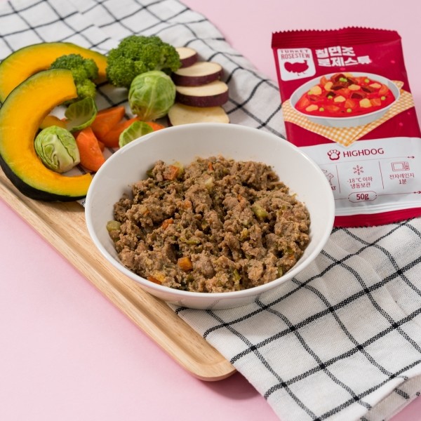 페오펫몰,[하이독] 자연식 특식 칠면조로제스튜 화식 (50G) X 10팩