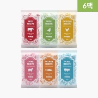 [하이독 시그니처] 자연식(화식) 주식 6종 세트 (600g)