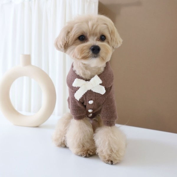 페오펫몰,몽앤치크 멜로우 펄 가디건_3colors