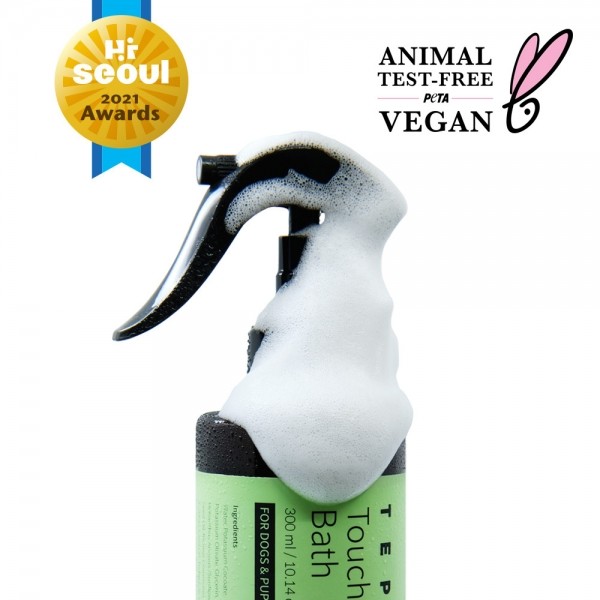 [유통기한임박] 텝 터칭바스 반려동물 강아지 고양이 펫 애견 개 저자극 천연 허브 비건 샴푸