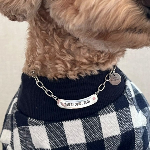 [오늘출발]강아지 라운드 인식표 목걸이