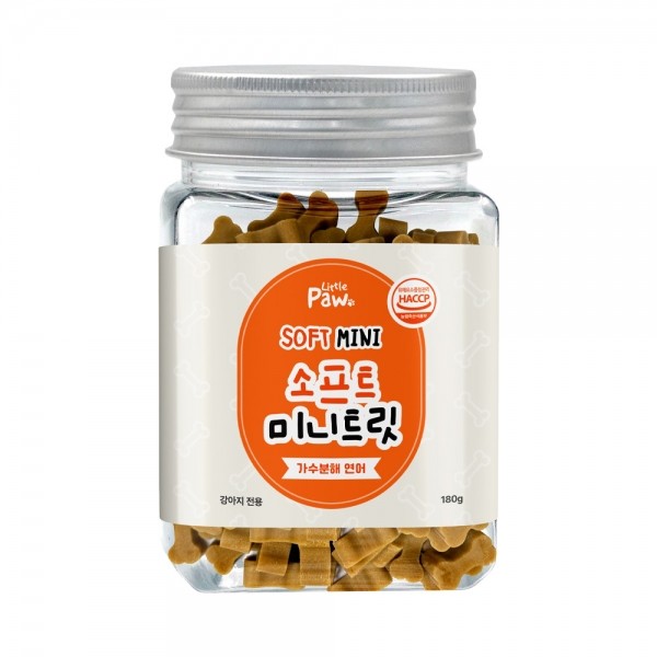 리틀포우 소프트 미니트릿 강아지 간식 가수분해 연어 180g