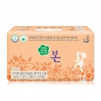 유기농본 순면 울트라슬림 생리대 소형28P, 중형26p,30p, 대형 24p,28p 6종 (택1)