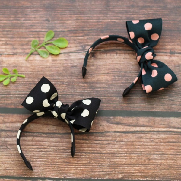 페오펫몰,[마망독] 위드도트 핸드메이드 머리띠 리본핀 2color