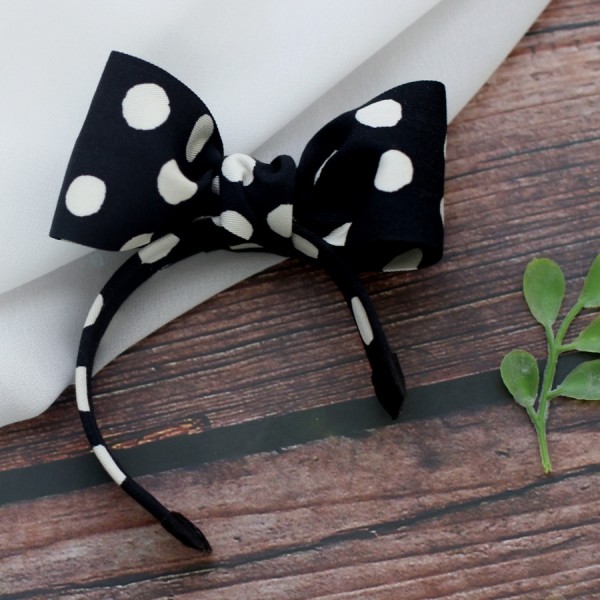 페오펫몰,[마망독] 위드도트 핸드메이드 머리띠 리본핀 2color