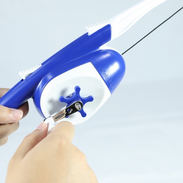 페오펫몰,펫토리아 르칙 릴 낚시대 블루화이트 고양이장난감