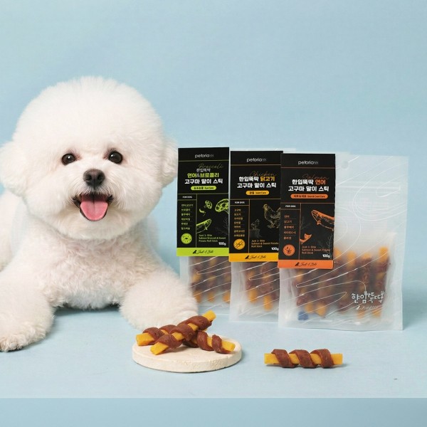 펫토리아 한입뚝딱 강아지 고구마 말이 스틱 100g (6개입)