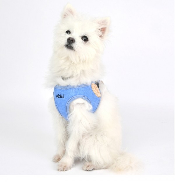 페오펫몰,#초보견주#쉬운길이조정 올치 강아지 산책용 매직 하네스/리드줄