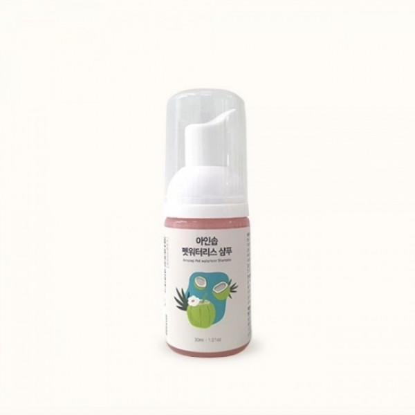 페오펫몰,아인솝 강아지 워터리스 물없이 쓰는 샴푸 발샴푸 30ml/200ml