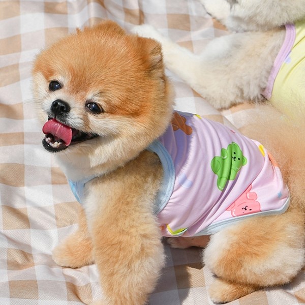 페오펫몰,올치 시원한 쿨링 친환경 여름 옷 젤리곰 쿨 민소매