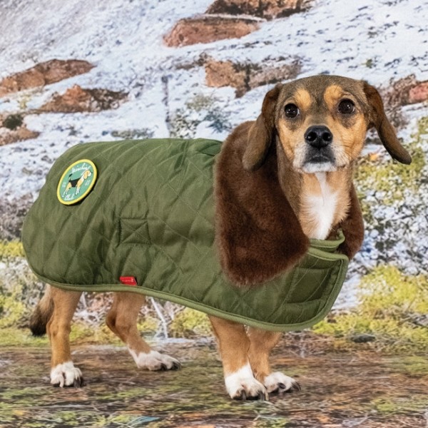 페오펫몰,#신상특가 퍼피아 방수 클래식 헌팅코트 하이랜드 퀼티드 코트 2종