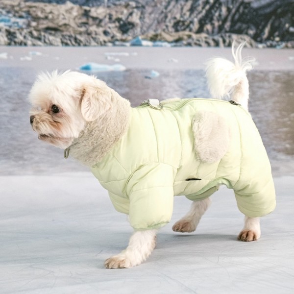 페오펫몰,#신상특가 퍼피아 하이넥 하네스 하트 포켓 패딩 2종