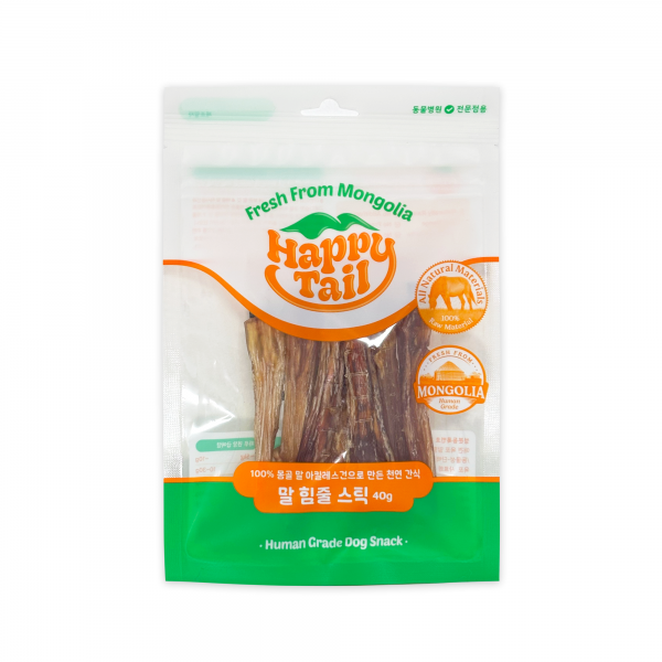 페오펫몰,해피테일 강아지 육포 오래먹는 저알러지 수제 간식 치석제거 말 힘줄 간식