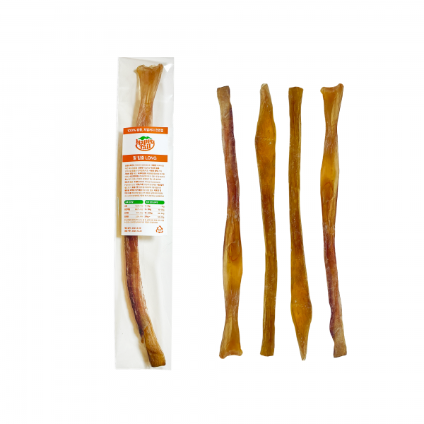 해피테일 말힘줄 육포 롱 오래먹는 저알러지 수제 간식 치석제거 간식