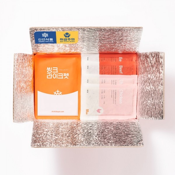 페오펫몰,씽크라이크펫 강아지화식 강아지자연식 강아지습식 수제사료 100g 8팩