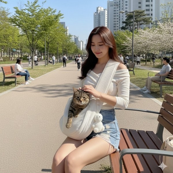 페오펫몰,[감사특가] 예보들 강아지 슬링백 포대기 이동가방 이동장