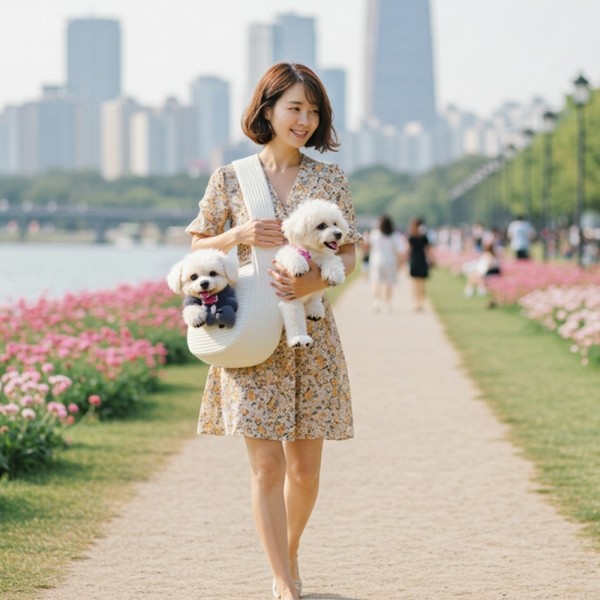 페오펫몰,[감사특가] 예보들 강아지 슬링백 포대기 이동가방 이동장