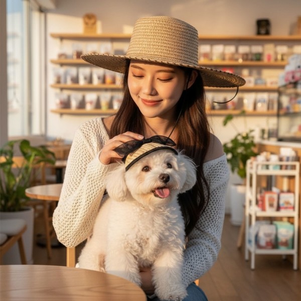 페오펫몰,예보들 강아지모자 강아지썬캡 강아지여름모자