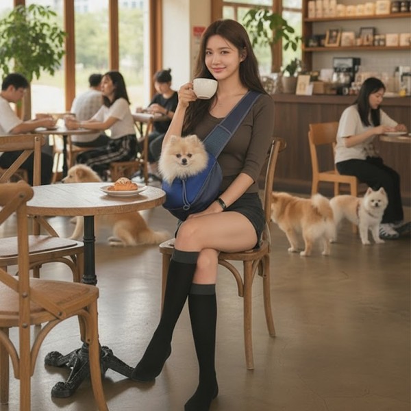 페오펫몰,예보들 대형견 슬링백 이동가방 48cm 강아지 이동장