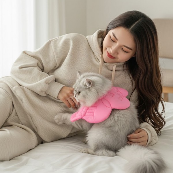 페오펫몰,예보들 벚꽃 강아지넥카라 대형견넥카라 강아지목보호대 강아지넥쿠션