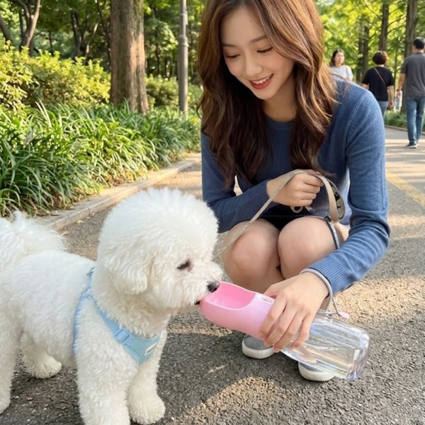 페오펫몰,강아지 물병산책 휴대용 물통 물병