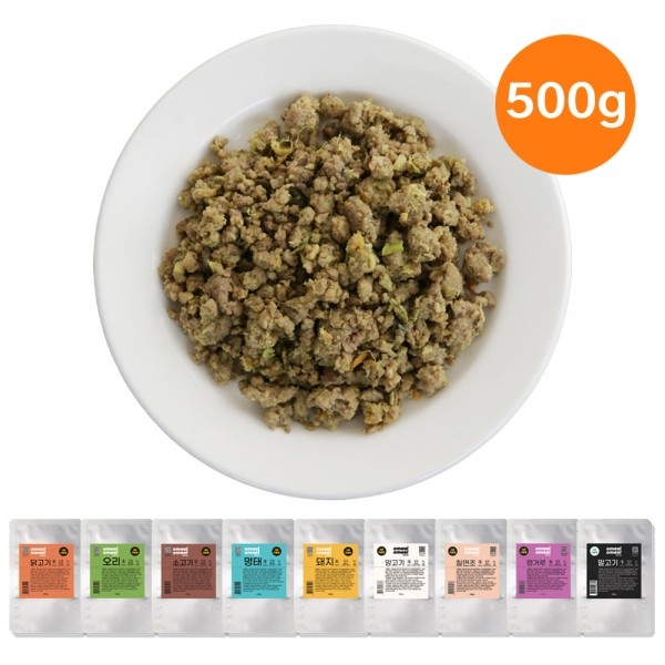 페오펫몰,오밀오밀 로우키친 화식 대용량 1팩(500g)