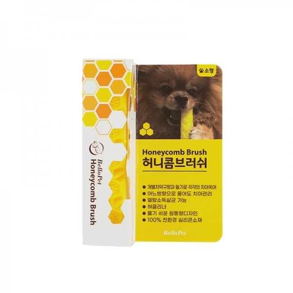 페오펫몰,특허상품 벨로펫 허니콤 브러쉬 친환경 강아지 반려견 치석 제거 칫솔 치약 입냄새 제거
