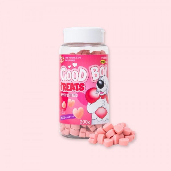 슈퍼포우 저칼로리 간식 굿보이트릿 딸기 200g