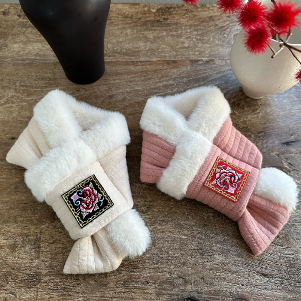 페오펫몰,[주문폭주]국내제작 · 원단고퀄 명절아이템, 한복누빔목도리