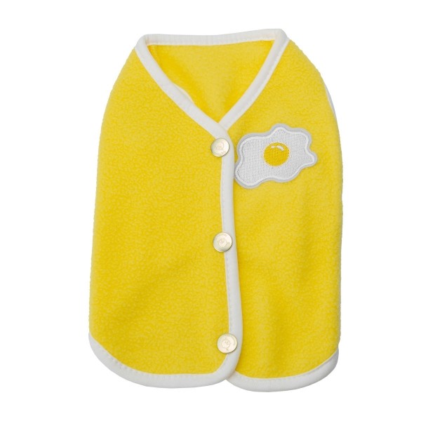 페오펫몰,[설날특가] 그루밍독 반려동물 에그 스마일 후리스 조끼 강아지옷 S-2XL