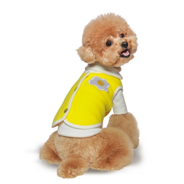 페오펫몰,[설날특가] 그루밍독 반려동물 에그 스마일 후리스 조끼 강아지옷 S-2XL