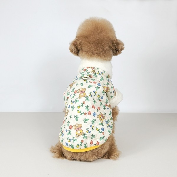 페오펫몰,그루밍독 반려동물 부끄 곰 패딩 조끼 & 원피스 S-2XL, 1 colors
