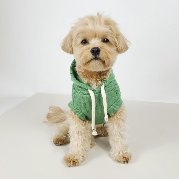 페오펫몰,그루밍독 반려동물 브리즈 니트 후드 티셔츠 S-2XL, 3 colors