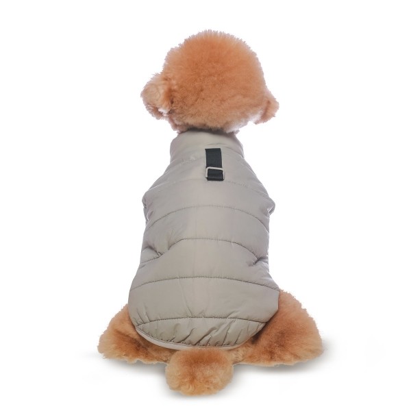 페오펫몰,그루밍독 반려동물 경량패딩 하네스홀 아우터 자켓 S-2XL, 3 colors