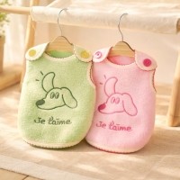 그루밍독 반려동물 멍멍이 자수 조끼 S-2XL, 2 colors
