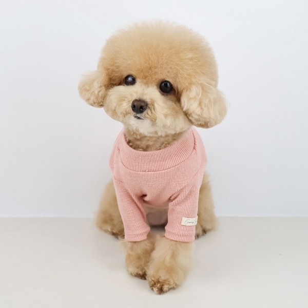 페오펫몰,그루밍독 반려동물 소프트와플 기본 티셔츠 S-2XL, 4colors