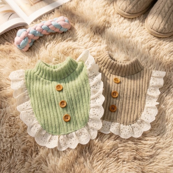 그루밍독 반려동물 밀크티 프릴 니트 S-XL, 2 colors