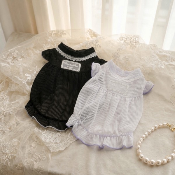 페오펫몰,반려동물 살랑 시스루 블라우스 봄패션 S-XL, 2colors