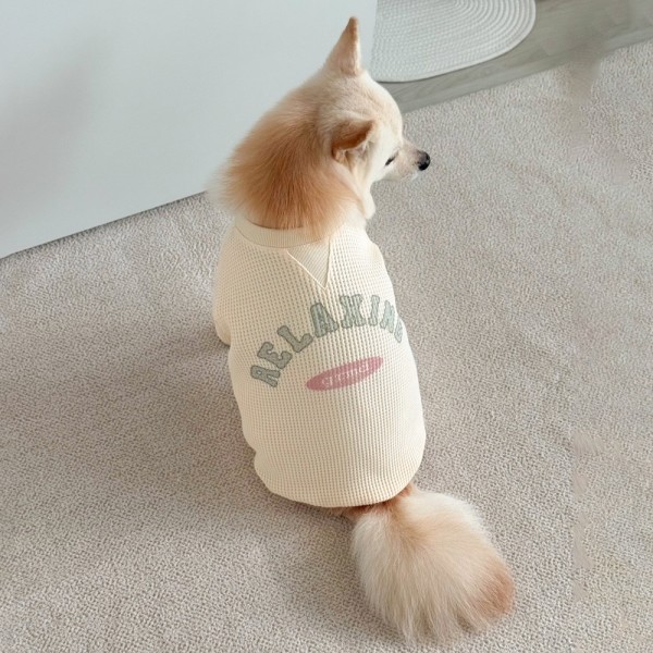 페오펫몰,그루밍독 반려동물 올데이 와플 티셔츠 S-2XL, 2 colors