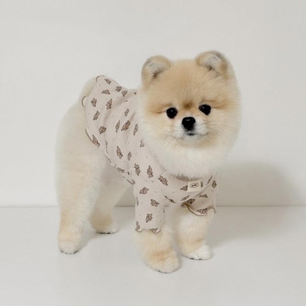 페오펫몰,그루밍독 반려동물 가을옷 베베 퍼피 티셔츠 S-2XL, 2 colors