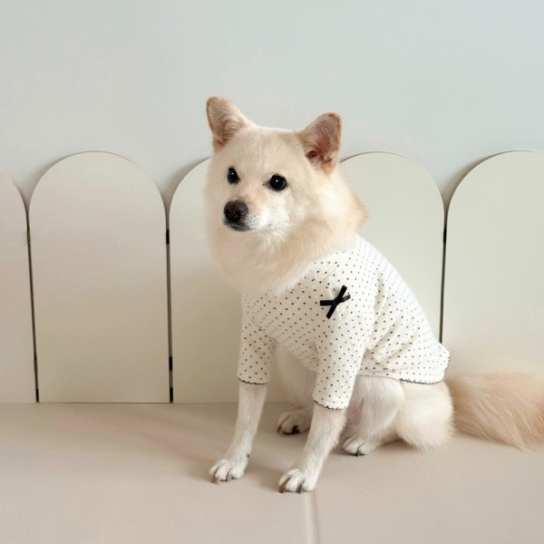 페오펫몰,그루밍독 반려동물 땡땡이 스노우 티셔츠 S-2XL, 3 colors