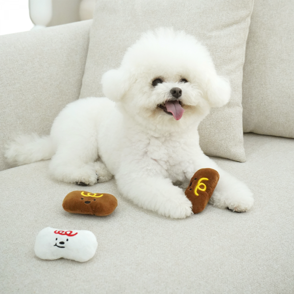 페오펫몰,펫베오 소떡소떡 강아지 노즈워크 삑삑이 장난감