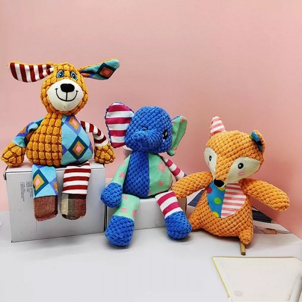 페오펫몰,강아지 삑삑이&바스락 인형 장난감 3종