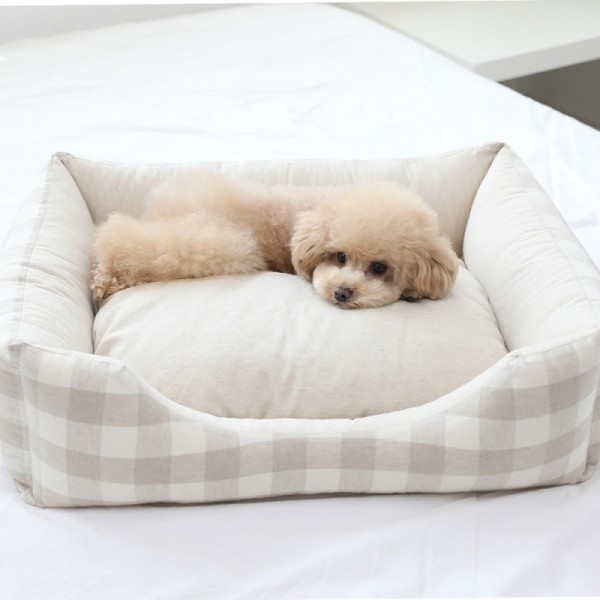 페오펫몰,[리토가토] 린넨 범퍼 베드