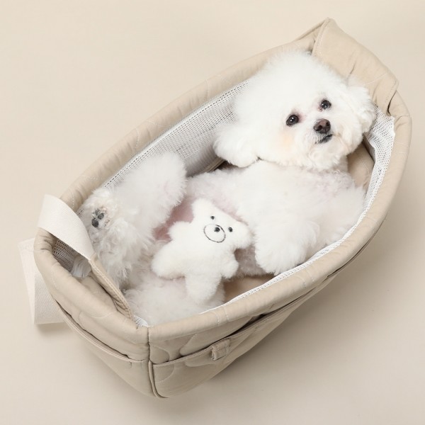 페오펫몰,[리토가토] 올데이 슬링백 이동가방 (베이지)