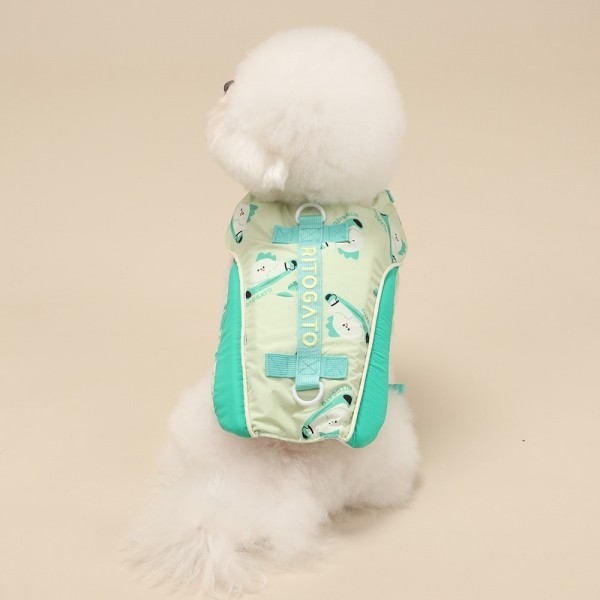 페오펫몰,[리토가토] 스윙하트 강아지 구명조끼 - 그린