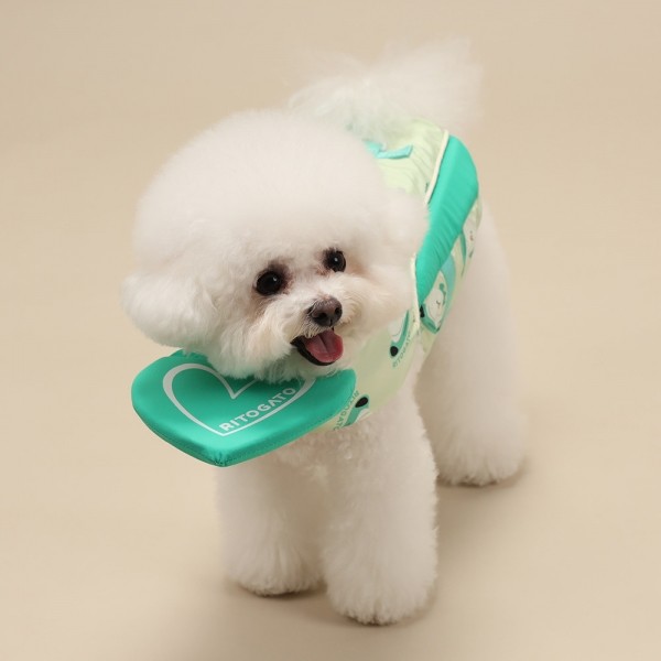 페오펫몰,[리토가토] 스윙하트 강아지 구명조끼 - 그린