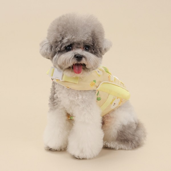 페오펫몰,[리토가토] 스윙하트 강아지 구명조끼 - 옐로우